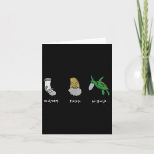 Philosophy Socrates Plato Aristoteles design för P Kort