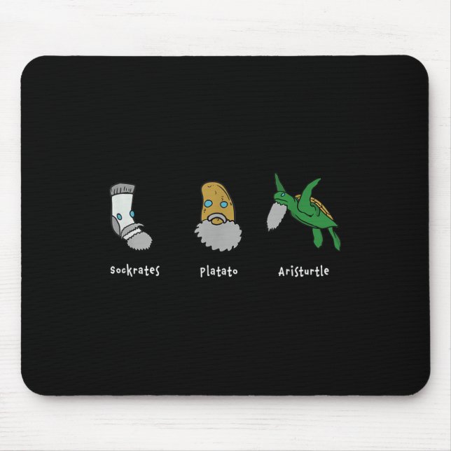 Philosophy Socrates Plato Aristoteles design för P Musmatta (Framsidan)