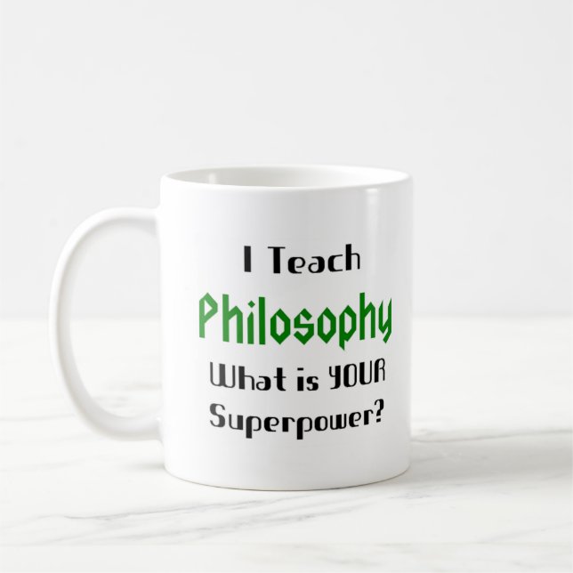 philosophy teach kaffemugg (Vänster)