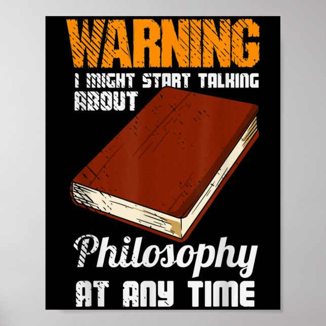 Philosophy Thinker Freethinker Philosopher Philoso Poster (Framsidan)