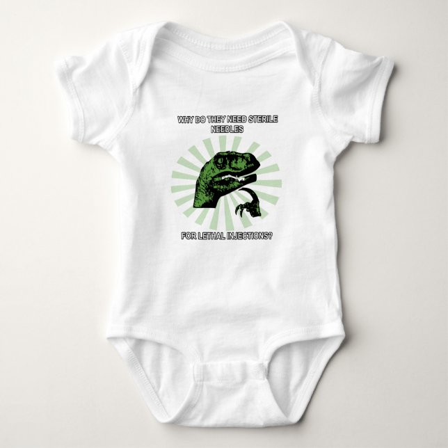 Philosoraptor dödliga injektionar t-shirt (Framsida)