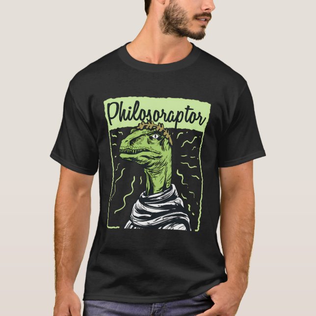 Philosoraptor för filosofi Student T Shirt (Framsida)