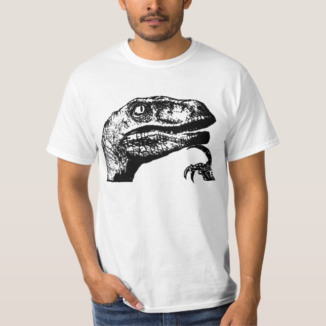 Philosoraptor ingen text tröja (Framsida)