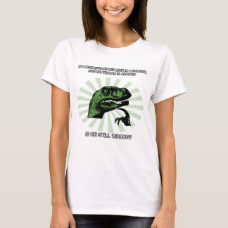 Philosoraptor manar och kvinnor t shirt