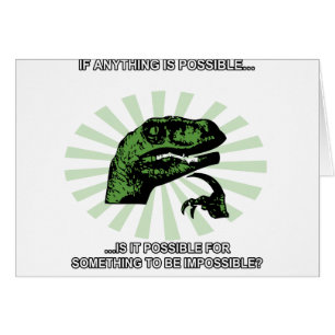 Philosoraptor något är möjligheten hälsningskort