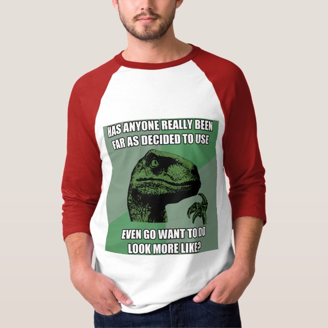 Philosoraptor nonsens t-shirt (Framsida)
