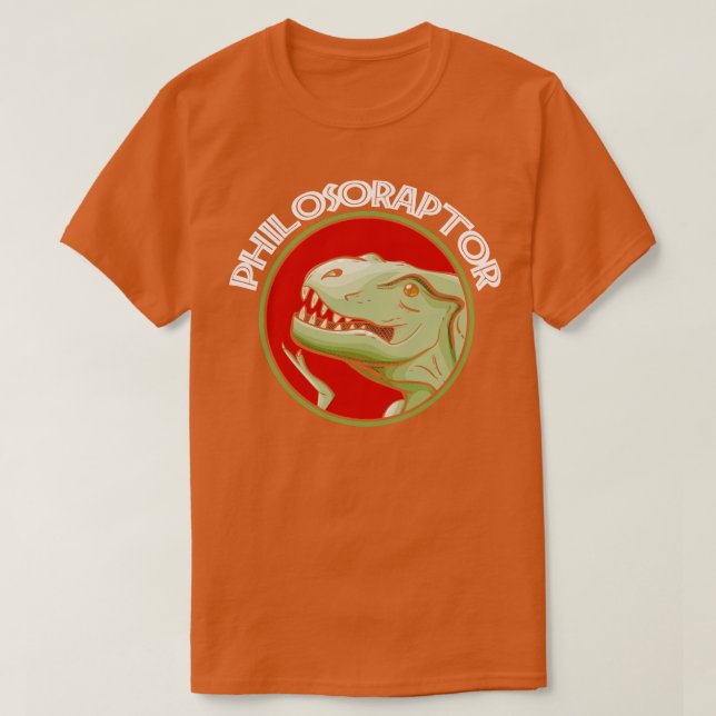 Philosoraptor Philosopher Dinosaur T Shirt (Design framsida)