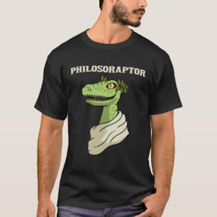 Philosoraptor Philosopher Raptor Dinosaur Velocira T Shirt