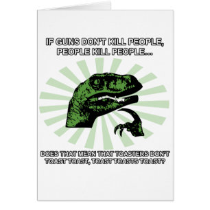 Philosoraptor rostat bröd och Toasters Hälsningskort