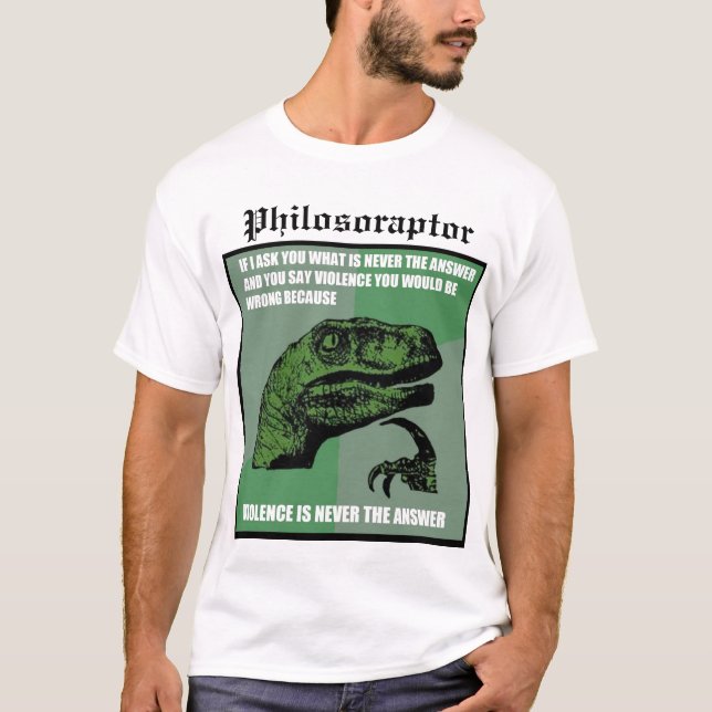 Philosoraptor T-shirt (Framsida)