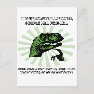 Philosoraptor Toast och Toasters Vykort