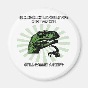 Philosoraptor vegetarian magnet