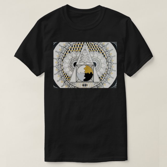 Philosphers Stone Mandala T Shirt (Design framsida)