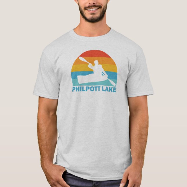 Philpott Lake Virginia Kajak T Shirt (Framsida)