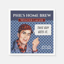 Phil's Home Brew-blue plaid Pappersservett