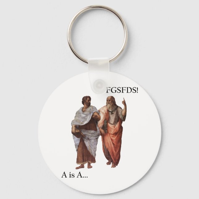 Philsophical Division- A is A vs FGSFDS Nyckelring (Framsida)