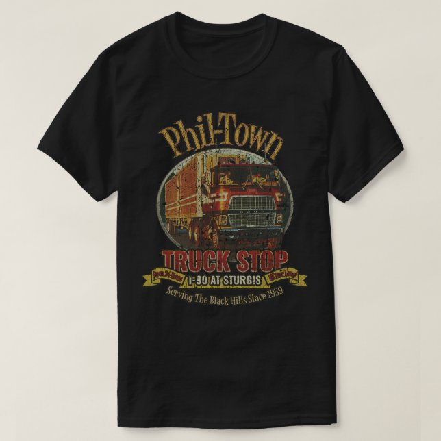 PhilTown Lastbil Stop T Shirt (Design framsida)