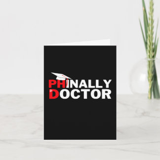 PHinally a Doktor PhD Student Student Studenten Kort