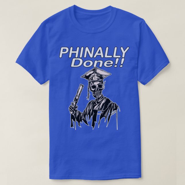 Phinally Ready Lny SKELETON Student T Shirt (Design framsida)