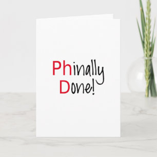 Phinally Ready, PhD student, studenten-present Kort