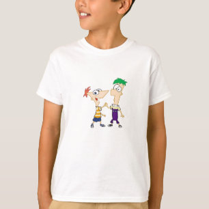 Phineas och Ferb Tecknad killes-tröjor T Shirt