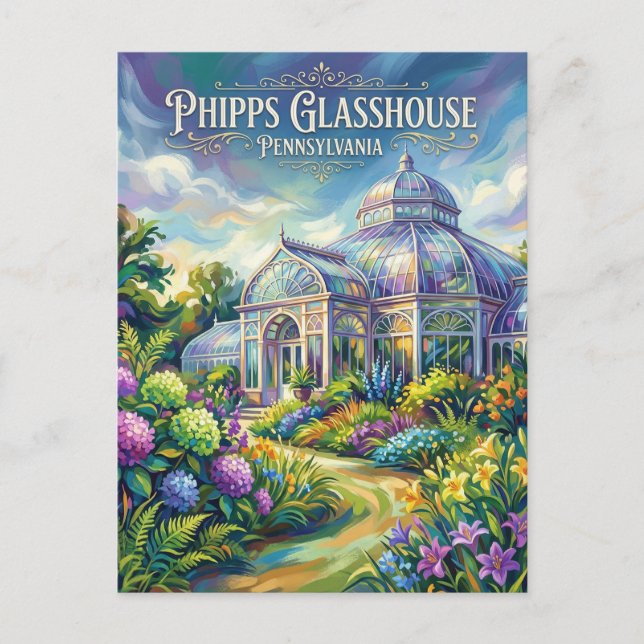 Phipps Conservatory and Botanical Gardens Vykort (Framsida)