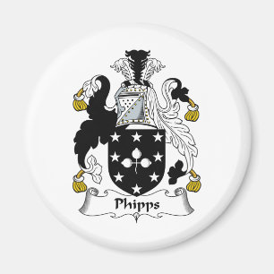 Phipps familjvapensköld magnet
