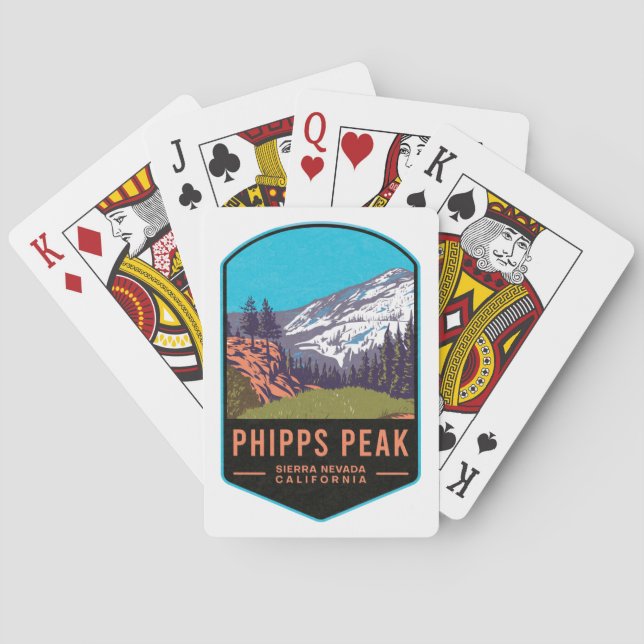 Phipps Peak Kalifornien Casinokort (Baksidan)