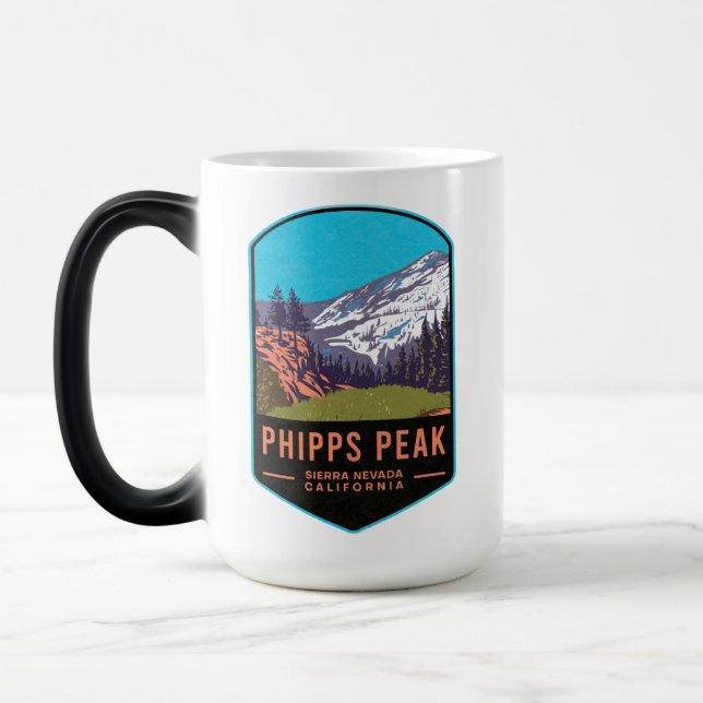 Phipps Peak Kalifornien Magisk Mugg (Vänster)