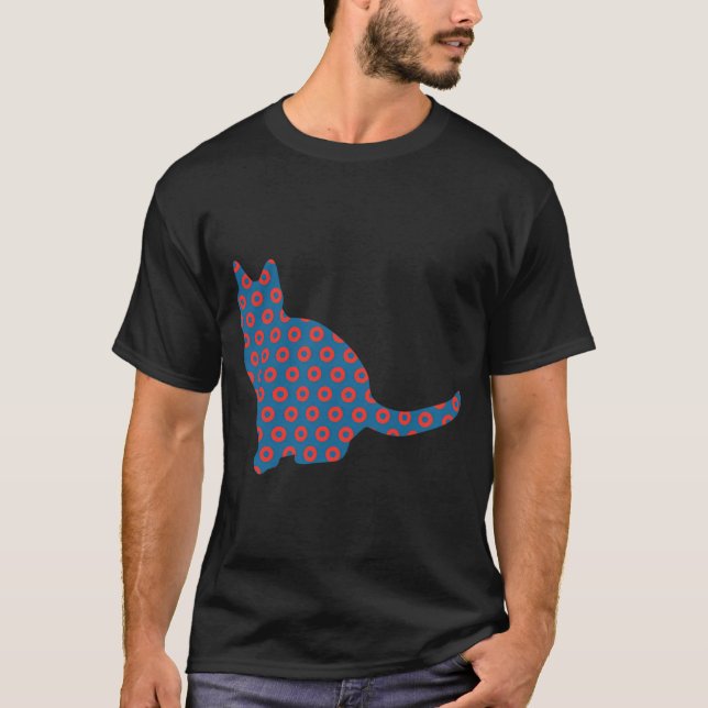 Phish Affisch Nötväsk Katt Donuts T Shirt (Framsida)
