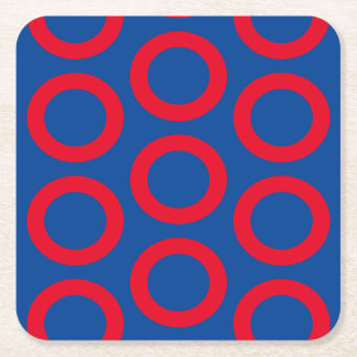 Phish donut underlägg papper kvadrat