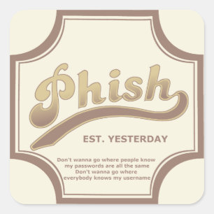 Phish klistermärke
