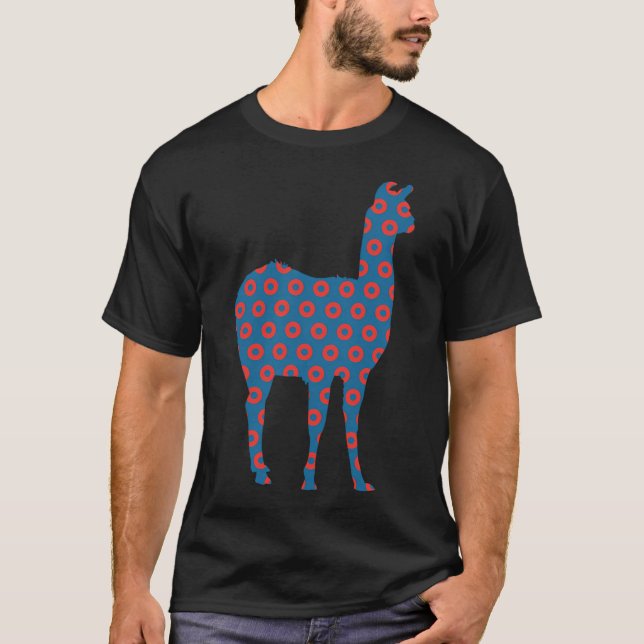 Phish Llama Donuts T Shirt (Framsida)