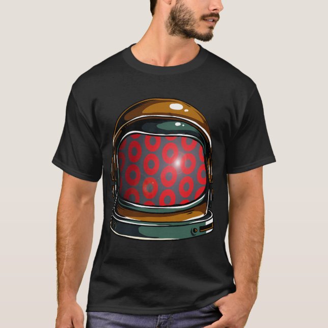 Phish Munk Donut Astronaut T Shirt (Framsida)