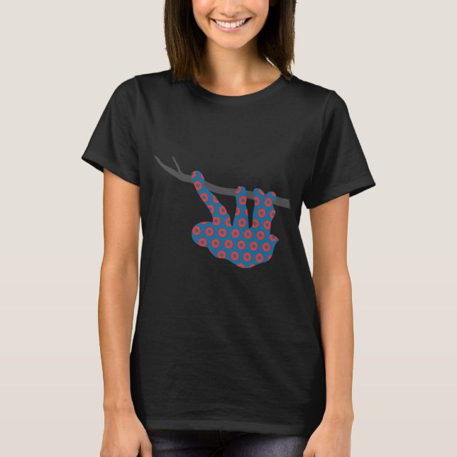 Phish Sloth Donuts T Shirt (Framsida)
