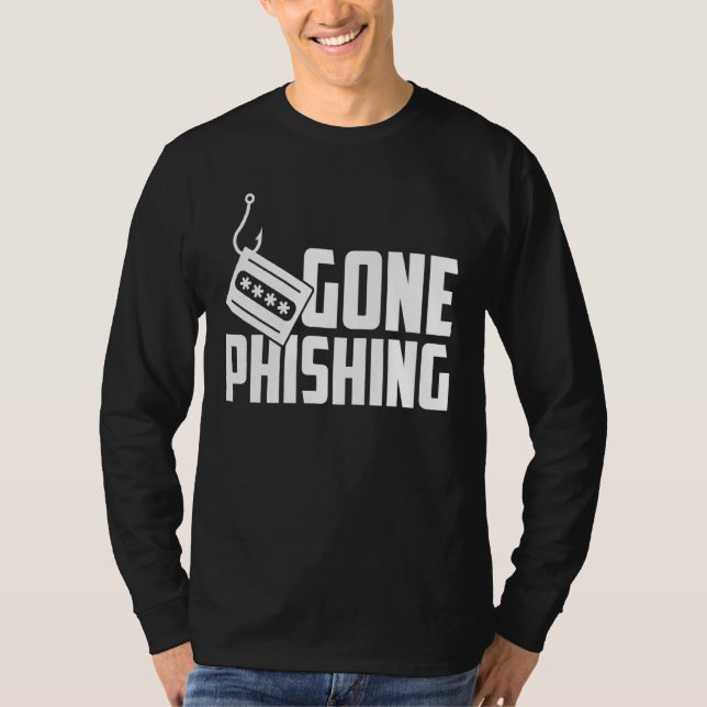 Phishing Programmer för datasäkerhetshacker T Shirt (Framsida)