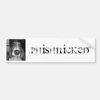 Phishnicked hundklistermärke bildekal
