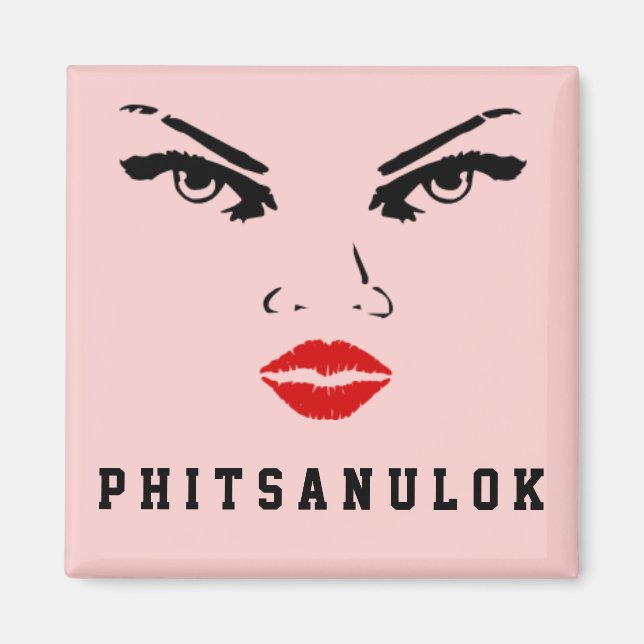 Phitsanulok, Thailand Woman Magnet (Framsidan)
