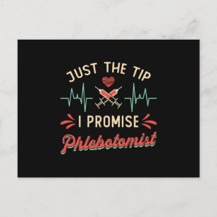 PhlebotomiJust Tip I lovar Phlebotomist Vykort