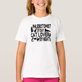 Phlebotomist Cat Lover T Shirt