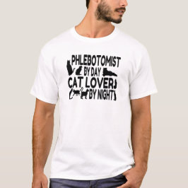 Phlebotomist Cat Lover T Shirt