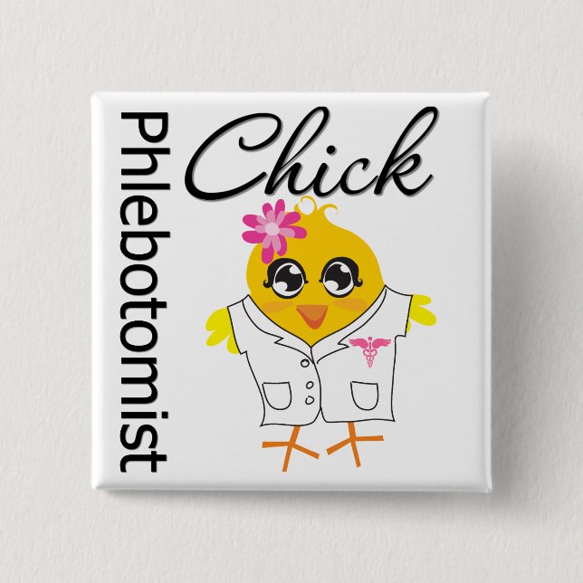 Phlebotomist chick knapp (Framsida)