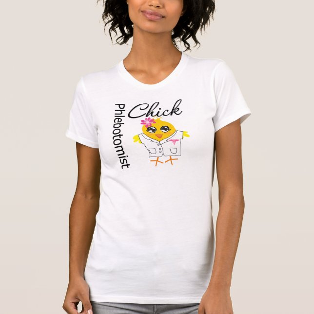 Phlebotomist chick t-shirt (Framsida)