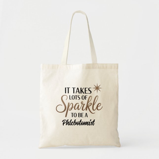 Phlebotomist Gnistra Tote - Funny Gift Bag Tygkasse (Framsidan)
