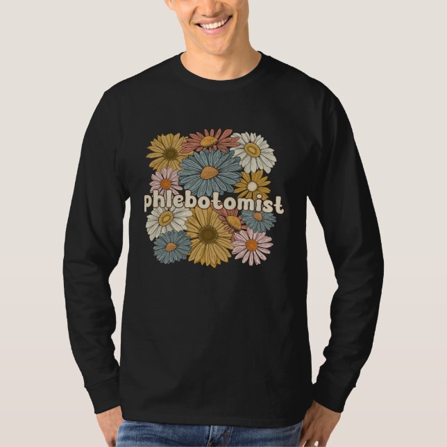 Phlebotomist Groovy Phlebotomy Phlebotomist Squad T Shirt (Framsida)