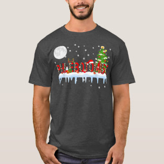 Phlebotomist Julafton Träd Light Leopard Santa Hat T Shirt
