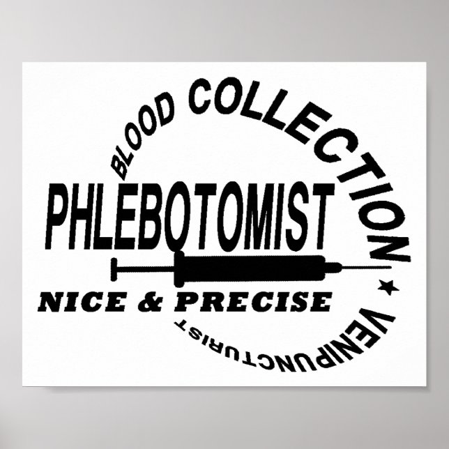 PHLEBOTOMIST - NICE OCH PRECIST POSTER (Framsidan)