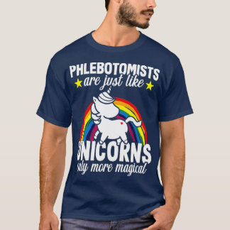Phlebotomist Nurse Funny Unicorn Phlebotomy Gift T Shirt