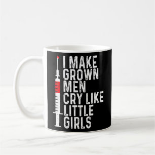Phlebotomist Nurse Gör grown Man Gråter flebotomi Kaffemugg