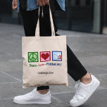 Phlebotomist Peace Kärlek Phlebotomy Anpassningsba Tygkasse<br><div class="desc">En personlig i coolan,  en flebotomistisk gåva till en expert på blodutdragning och nål. Fredstecken,  hjärta och injektionsflaskor med blod. Peace Kärlek Phlebotomy gick till väskan med din anpassningsbar.</div>